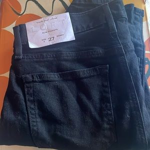Loft skinny jeans with detail on front leg